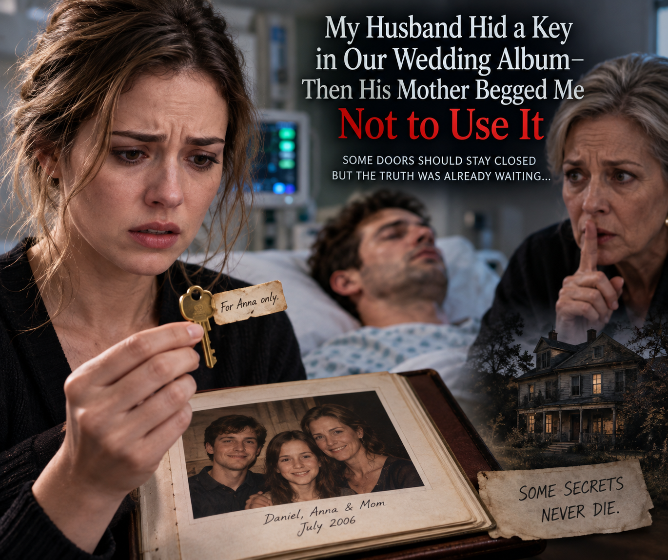 My Husband hide a key in our wedding album then his mother begged me not to use